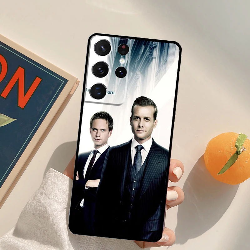 Etui na telefon z motywem serialu \"Suits\" dla Samsung Galaxy S25 S20 S21 S22 S23 S24 Ultra S9 S10 Plus S23 FE, tylna obudowa