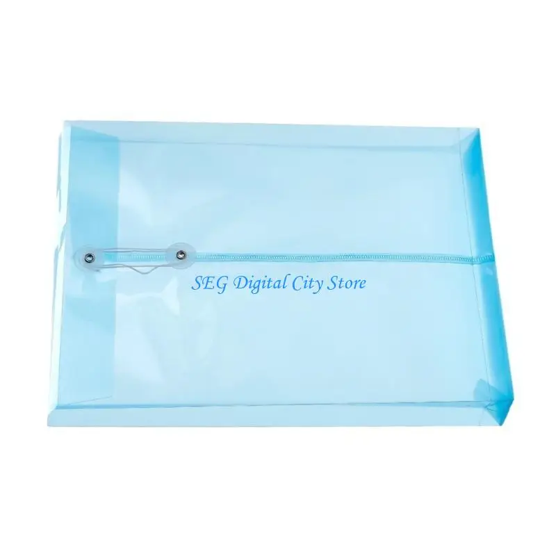 

U75B Прозрачный пакет для файлов из 20 предметов, кошелек для файлов формата буквы, с застежкой-шнуром