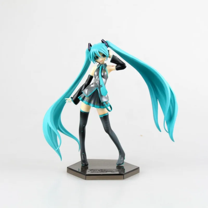 19CM Hatsune Miku Vocaloid Figure Action Model Decoration Cartoon Doll Ornament Collection Toys Gifts Present Ins Anime Kawaii