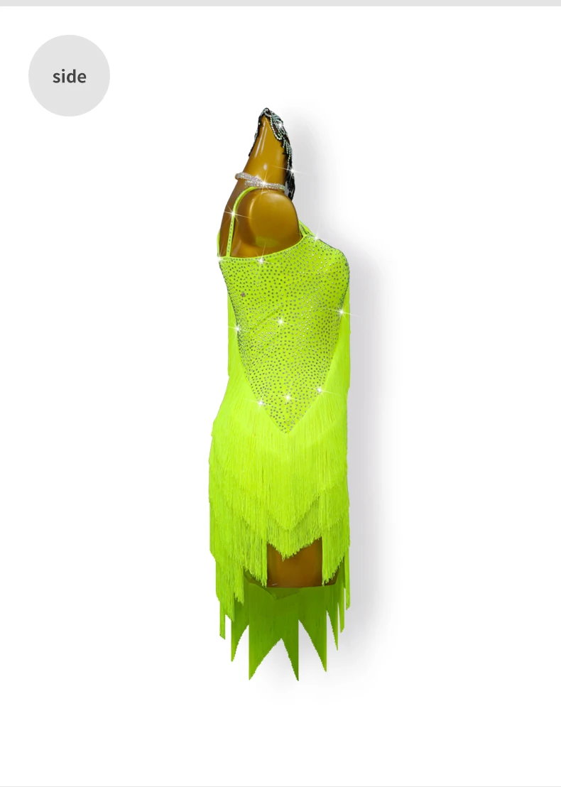 2026 Lateinamerikanische Tanzkleider, Damen Sexy Röcke, Partykleidung, Elegantes Formelles Kostüm, Mädchen Samba, Bühnen- und Sportanzug – Detail 8