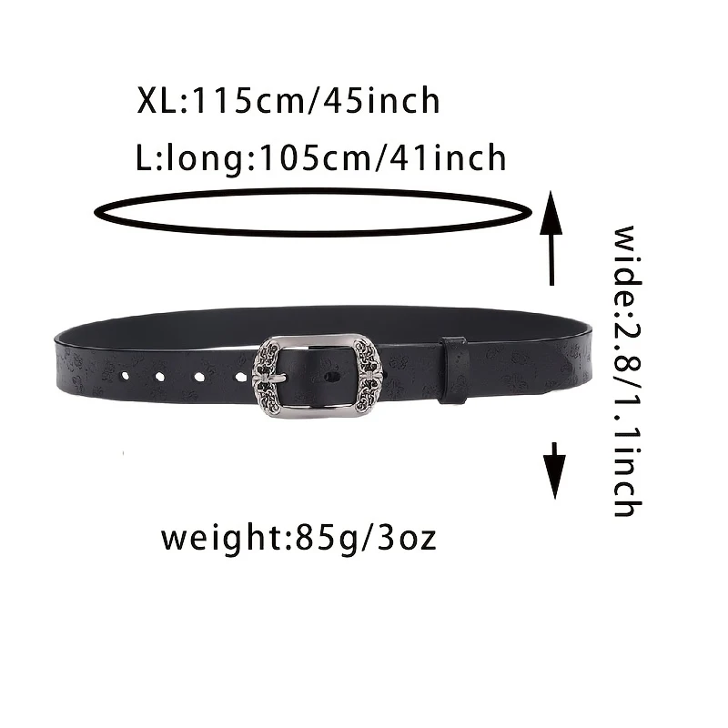 1 Women's Belt, Vintage Butterfly Belt, Fashionable Design, Multi-Purpose 2K, This Unisex Belt Is Suitable for Everyday Wear