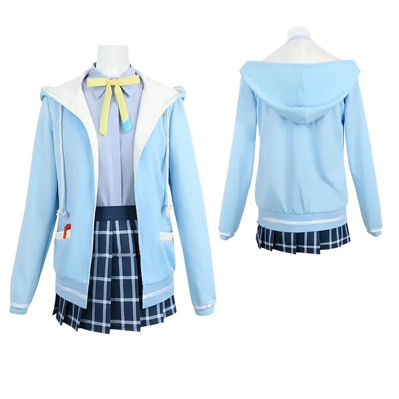 LoveLive! Tennouji Rina Cosplay Costume Nijigasaki High School Idol Club Rina JK Uniform Skirt Tennoji Headwear Halloween Cotume