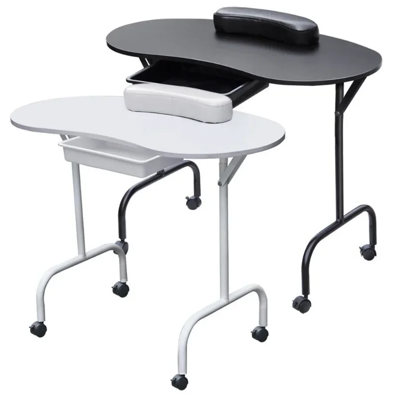 Nail Table Manicure Drawer Pillow Professional Manicure Table Make Up Luxus Slim White Manucure Salon Furniture