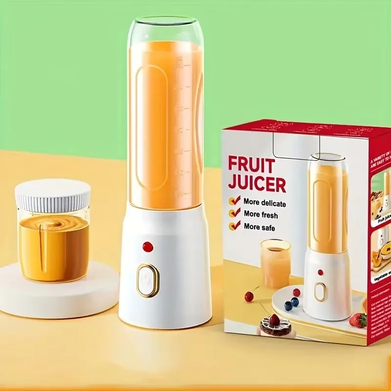 1pc 450ML 휴대용 전기 블렌더 USB 충전식 무선 Juicer 스무디 밀크 쉐이크 주스 음식에 대 한 높은 강력한 Juicer 컵 