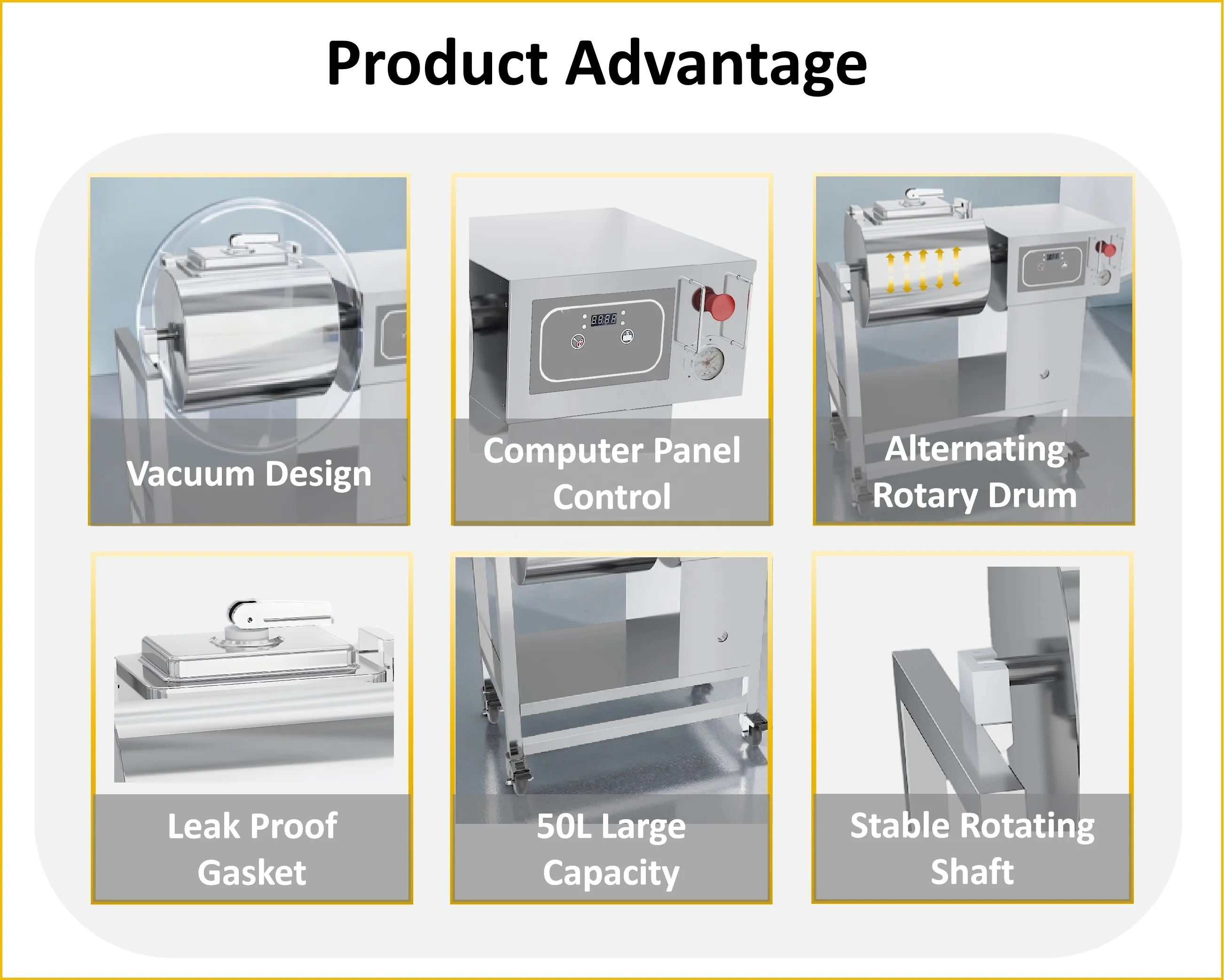 40L Gewerbliche mobile Vakuum- – Commercial Kitchen Machinery Bewertung und Preis