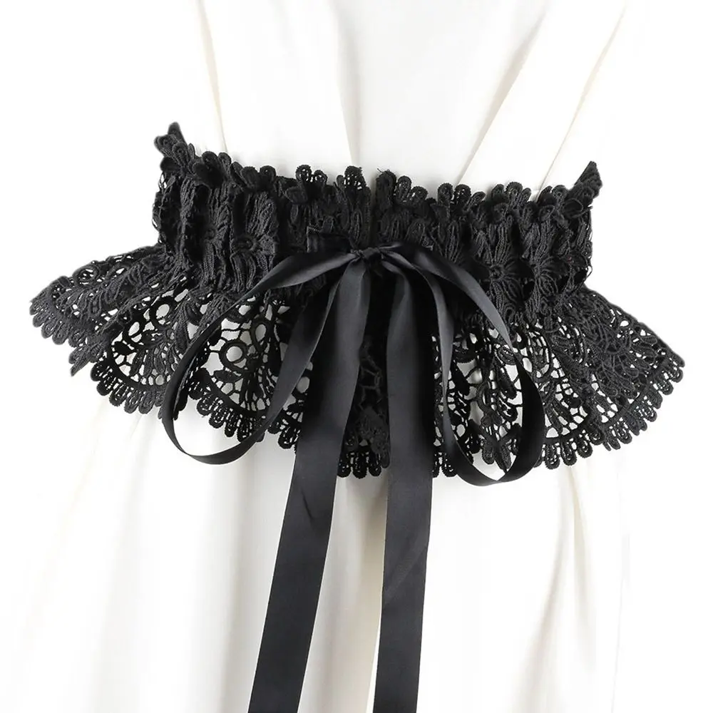 Women Slimming Body High Waist Ladies Dress Cummerbands Wide Waist Band Corset Waistband Lace Tie Belt