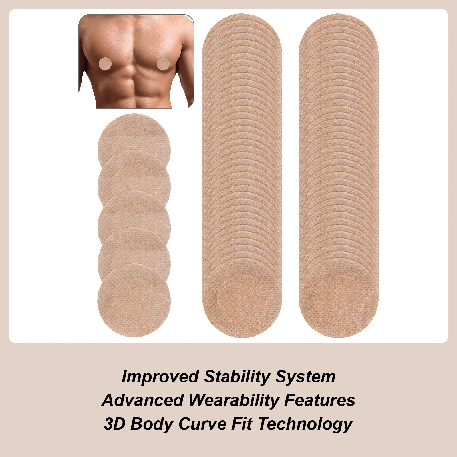 

Накладки на соски для мужчин, мужские накладки на соски No Show, 50 пар, устойчивые к поту, невидимые накладки на грудь, защитная лента для бега