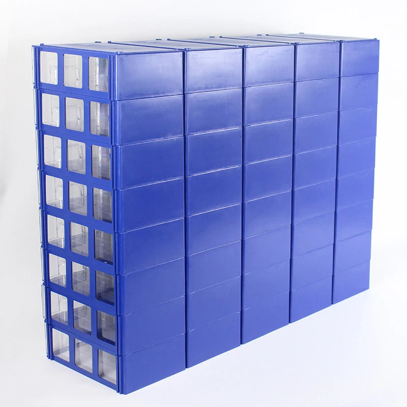 Stackable Plastic Hardware Parts Storage Boxes Component Screws Tool box Combined Cabinet Rack Building Block Drawer Case