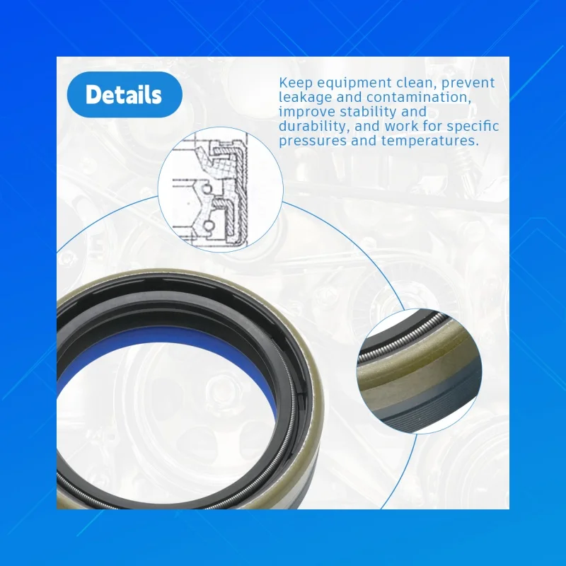 

DMHUI NBR+PU Oil Seal 45x60x16mm Wear Resistant Seal Fit for JBC 322E/6901 and Corteco 12014977B Agricultural Machinery Parts