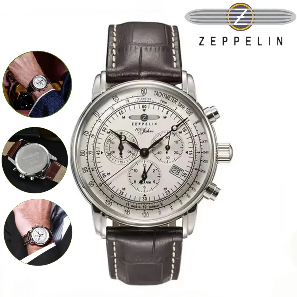 Zeppelin Airship Versión conmemorativa Reloj retro de negocios para hombre Reloj de moda para hombre