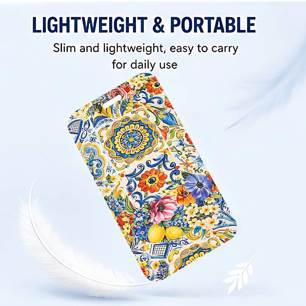 Lemon Pattarn ID Card Holder Cute Badge Holder PVC Card Cover With Clear Window For Student Office Bus Card