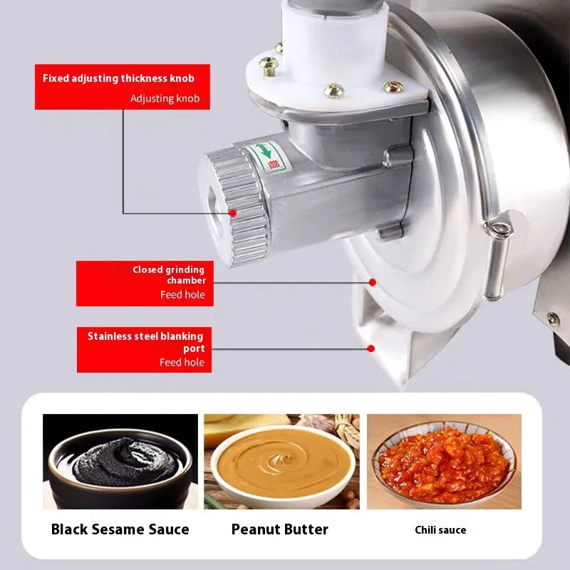 Electric Peanut Butter Making Machine Mini Sesame Paste Maker Walnut Grinding Machine