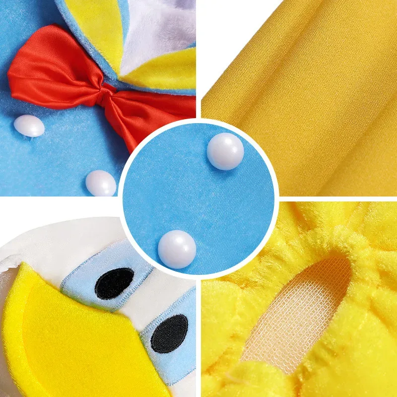 hhh 2025Anime Paperino Costumi Cosplay per bambini Daisy Costume di Natale Ragazzi Ragazze Compleanno Carnevale Abiti da festa