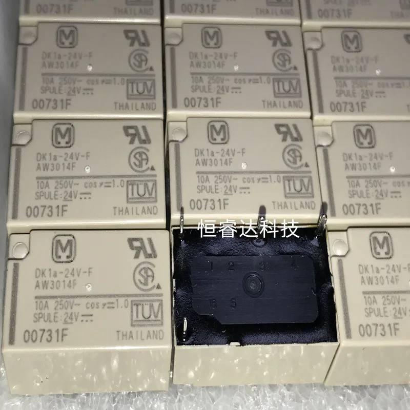 

10pcs DK1a-24V-F AW3014F 4pin 10A 250VAC relays