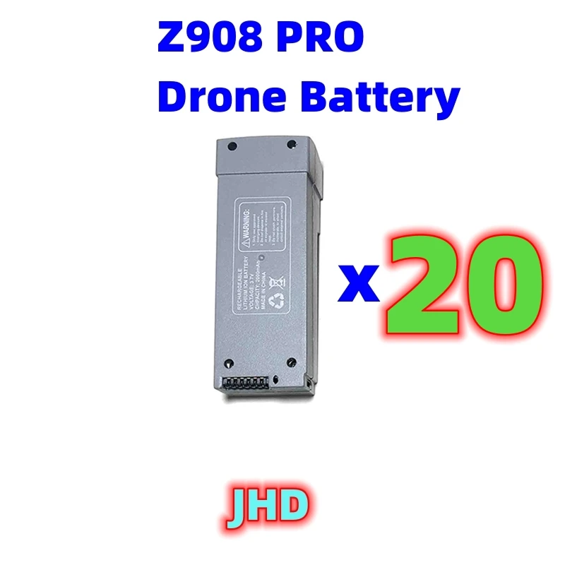 JHD 오리지널 Z908 PRO 드론 배터리, Z908 PRO MAX RC 드론 배터리, 3.7V 2000Mah Z908 PRO MAX 배터리 도매