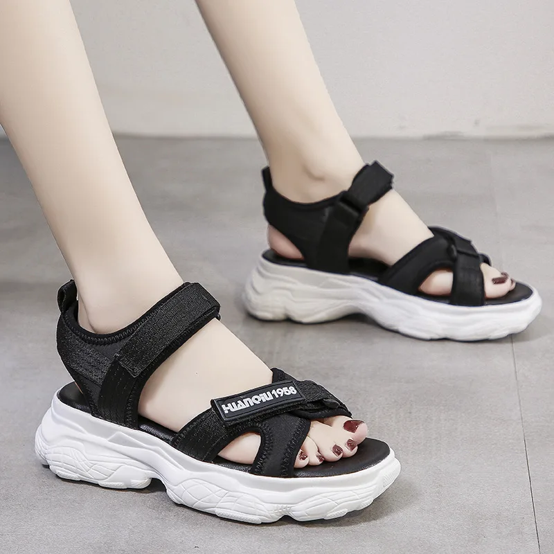 Sandals Women Summer New Flat Beach Shoes Platform Sports Sandals Lightweight Comfortable Women Sandals Wedges Shoes for Women