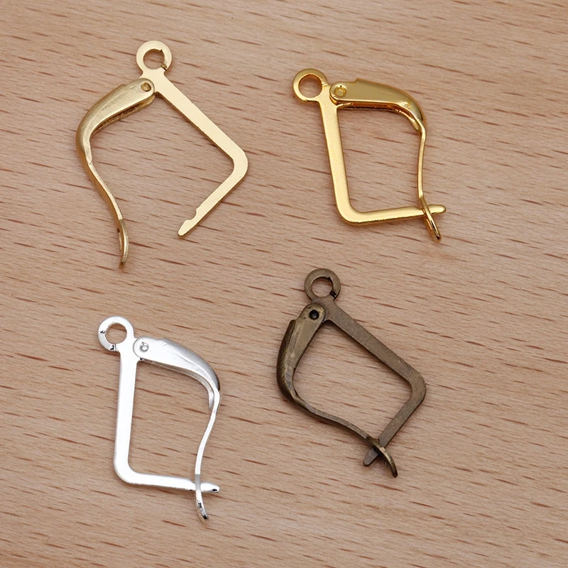 BoYuTe (200 Pieces/Lot) 13*20mm French Style Earring Hooks Jewelry Findings Diy Brass Ear Hook Accessories