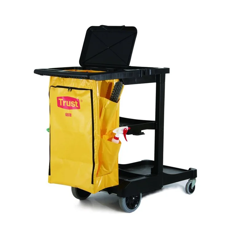 

Hotel Property Hospital Cleaning Cart Cleaning Tools Cart 5011 Trolley