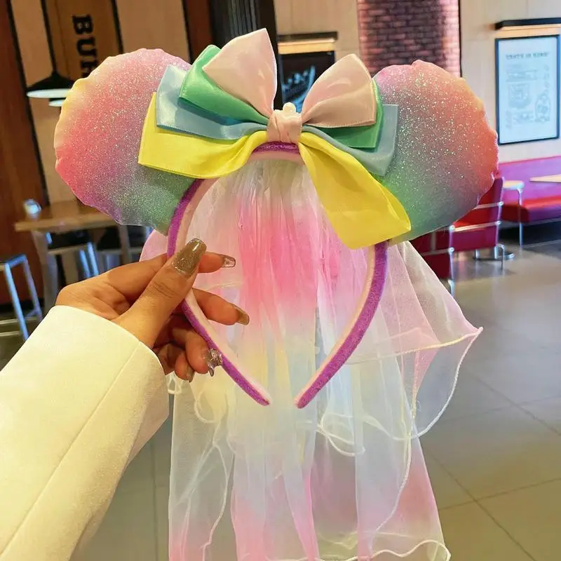 Mickey and Minnie Mouse Headbands: Cute and Stylish Cartoon-Themed Headbands for the Amusement Park view 2