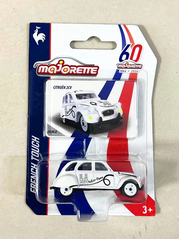 Majorette French touch 60th anniversary CITROEN 2CV DS7 E-Tense 1/64 Diecast Model Car Kids Toys Gift