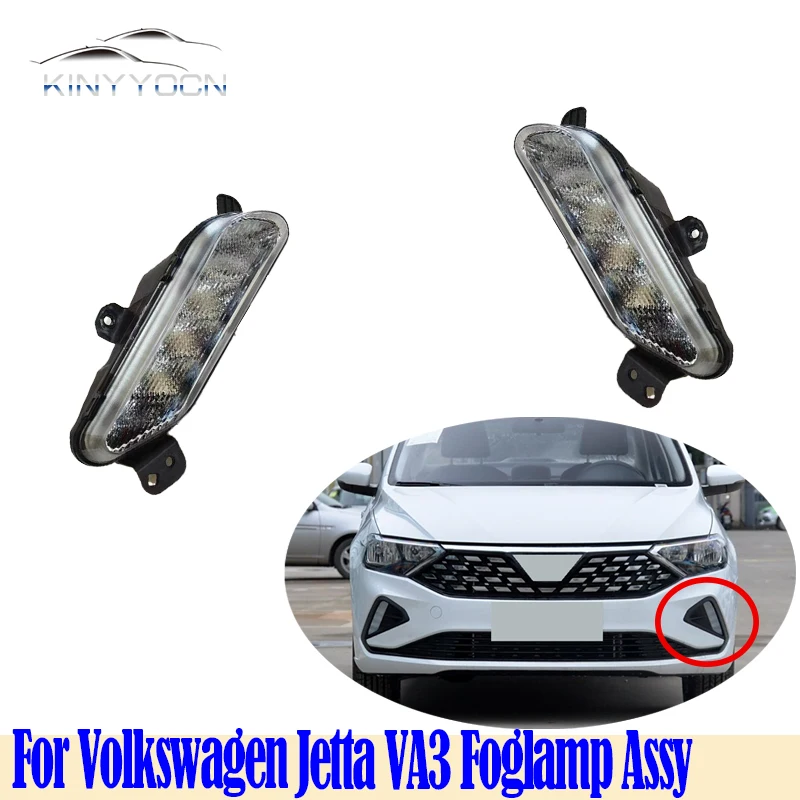

Car Accessories For Volkswagen Jetta VA3 2019-21 Front Bumper Fog Light Foglight Fog Lamp Foglamp DRL Day Running Lamp Headlamp
