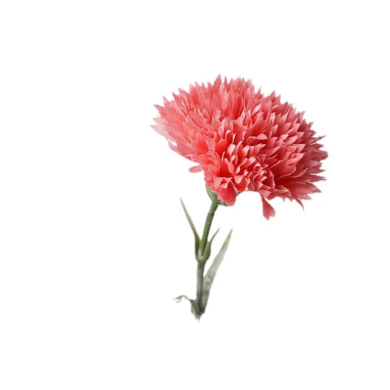 Artificial Carnation Branch High Quality Real Touch Fake Flowers Shopping Mall Decoration Simulation Flower White Carnations