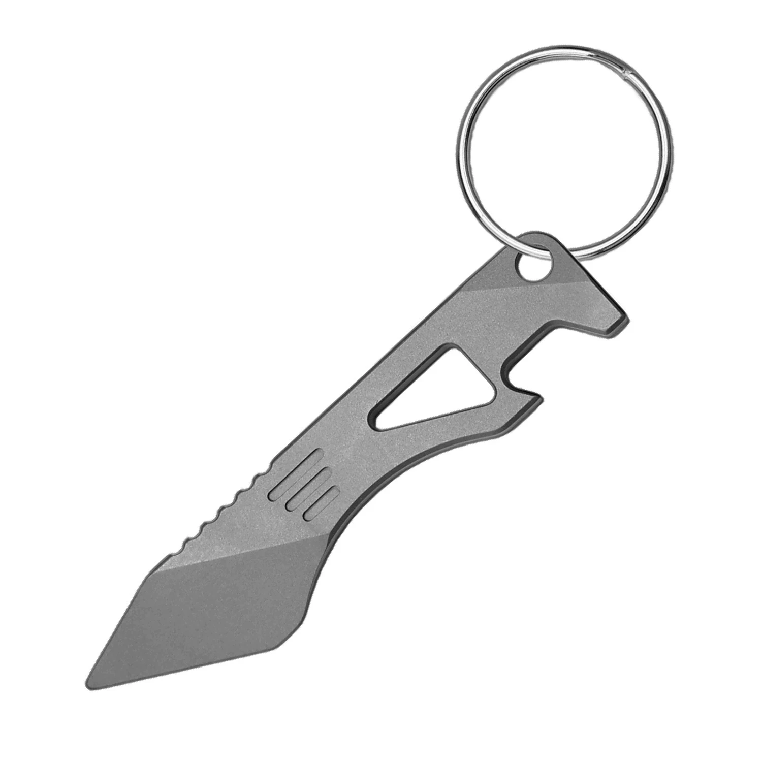 60mm Mini Titan-Brecheisen Schlüsselanhänger EDC Multifunktions-Öffner Gadget Schlüsselanhänger Hebelwerkzeug Flaschenöffner – Detail 16