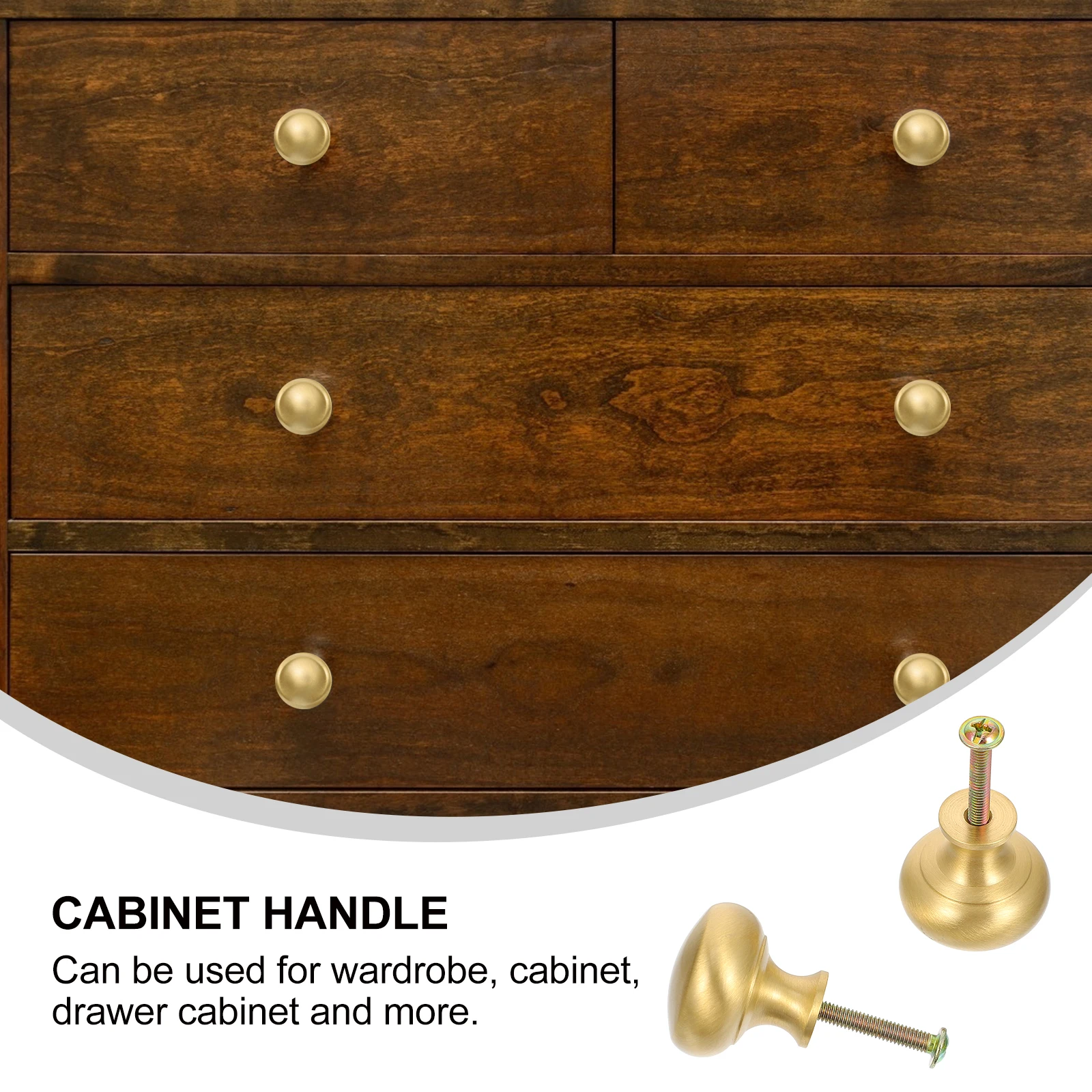 

2pcs Brass Furniture Knob Cabinet Handle For Drawer Wardrobe Door Pulls Durable Hardware Fittings Cupboard Pull Handle