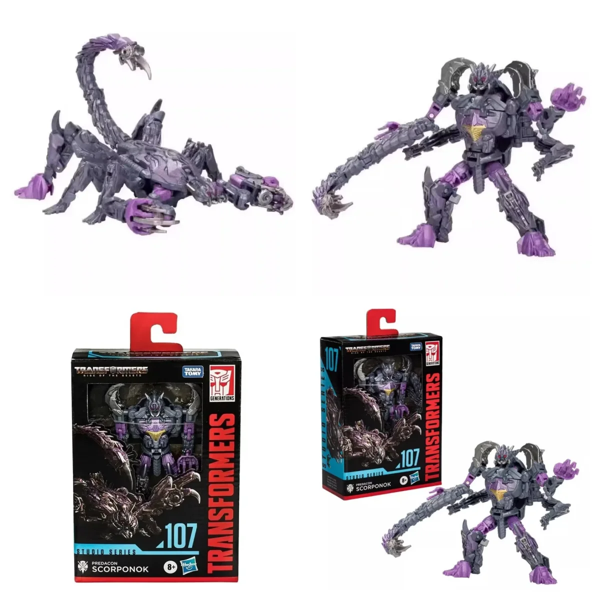 

Original Takara Tomy Hasbro Transformers Studio Series SS107 Scorponok Transformers Classic Movie Series Action Figures Toy gift