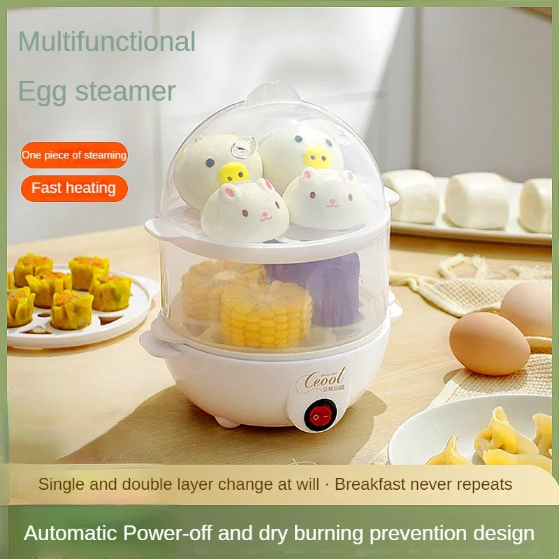 

New Egg Boiler Electric Egg Steamer Multi-functional Breakfast Maker Automatic Power Off Vaporera Para Cocinar Appareil Cuisine