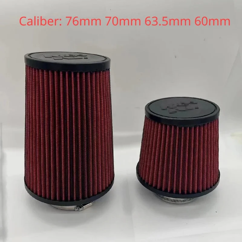 2.5 3 3.5 4 Inch Car Intake Air Filter for K＆N 14084-2 Universal High Flow Cone 102 89 76 70 63.5 60mm KN Tapered Mushroom Head