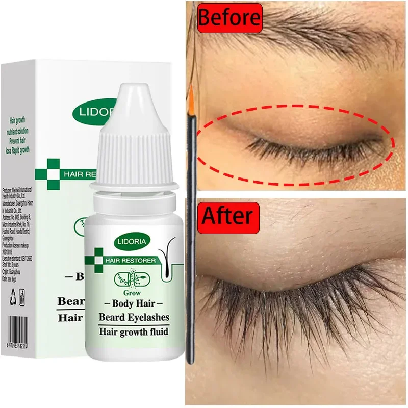 Sérum de Croissance Rapide des Cils, Rehausseur de Sourcils, Traitement, Allongement, Soins des Yeux