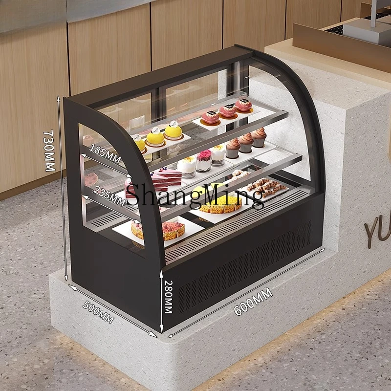 Armadietto per torte con display refrigerato da tavolo SM Piccolo dispositivo di raffreddamento dell'aria fresca refrigerato per alimenti cotti West Point