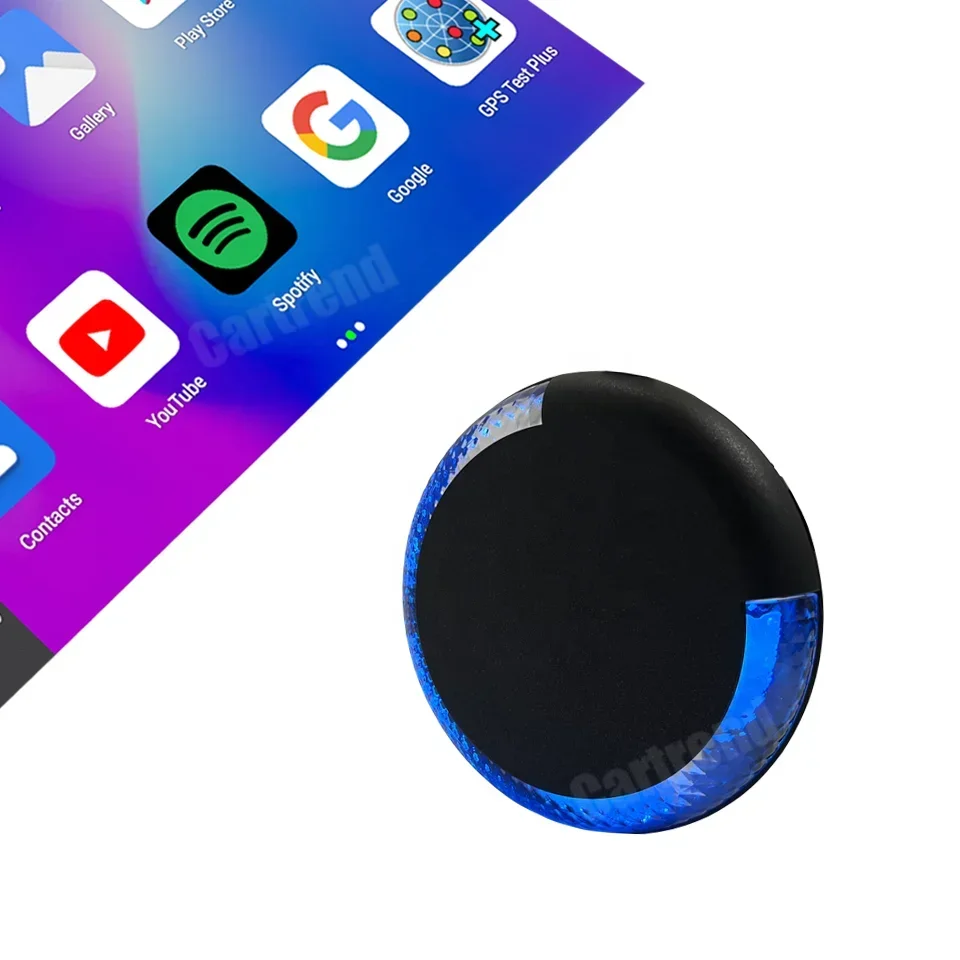 Car HDMI Video Adapter YouTube Netflix Streaming TV Box Ambient Light LED Wireless Android Auto Dongle For OEM Wired CarPlay