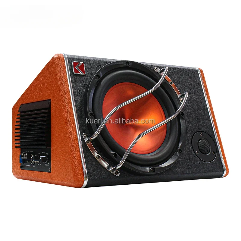 

Kuer New Model 10-Inch Car Audio Subwoofer with Tweeter Heavy Bass Big Power Single Coil DC 12V Active Car Subwoofer