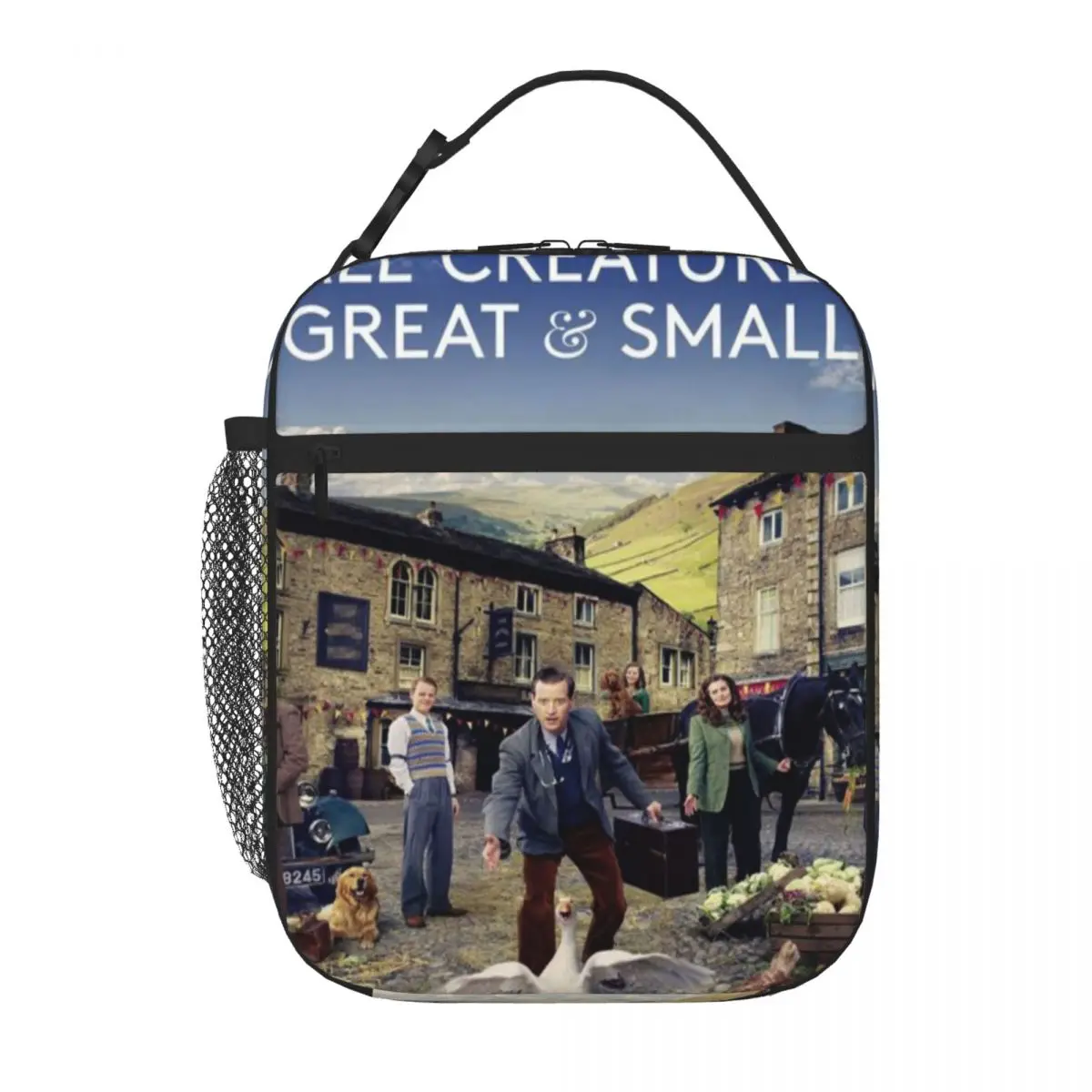 Bestselling All Creatures Great And Small Cartoon Commuter Lunch Bag Business Travel Meal Sports Lunch Bag