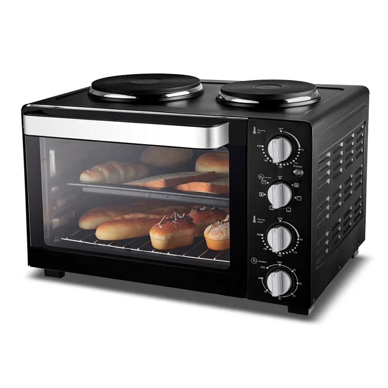 60L toaster oven with two hotplates