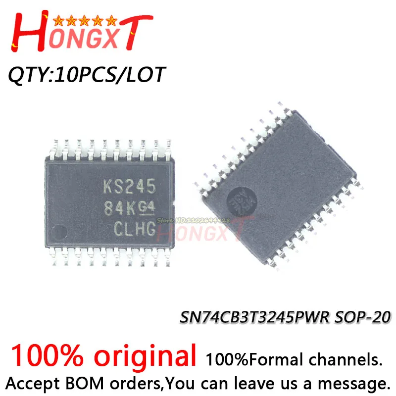 

10PCS 100% New SN74CB3T3245PWR SN74CB3T3245PW SN74CB3T3245 KS245 SOP-20.Chipset