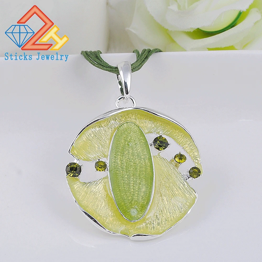 Unicorn Resorcinolphthalein Trendy Necklace Geometric Zinc Alloy Silver Plated Enamel Rhinestone Statement for Women