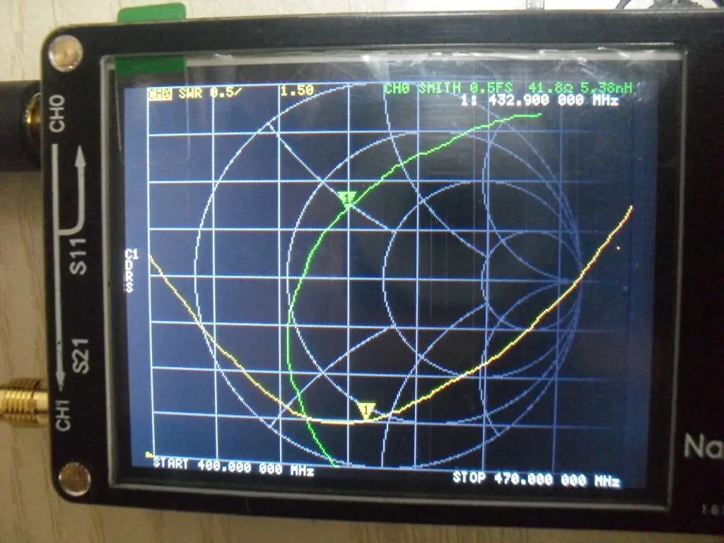 New 2.8 inch LCD Display NanoVNA VNA HF VHF UHF UV Vector Network Analyzer Antenna Analyzer + Battery