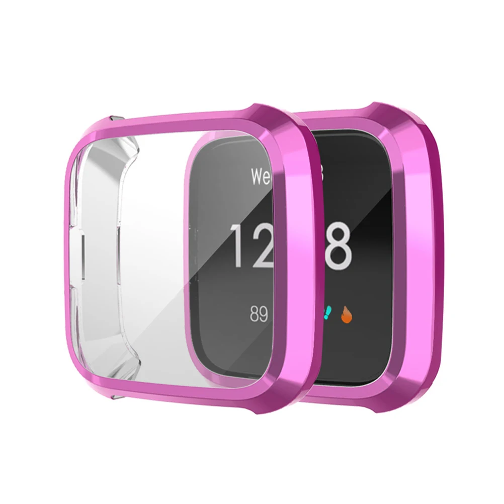 

Smartwatch Protective Case Watch Cover Rose Gold Anti-Scratch Durable TPU Full Protection Watch Case Accessories