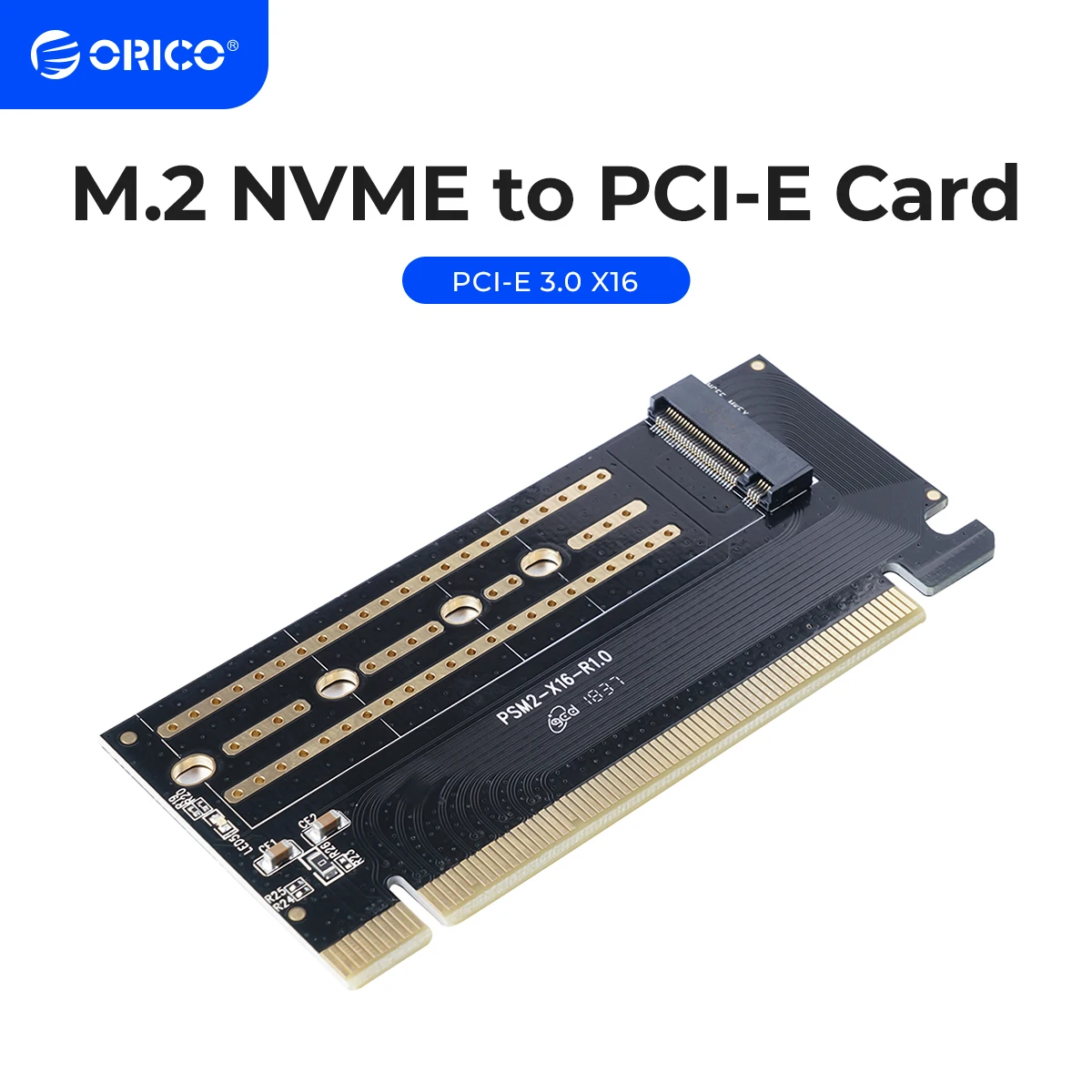 ORICO PCI-E Express M.2 M-key Interface SSD M.2 NVME to PCI-E 3.0 X16 Gen3 Convert Card Support 2230-2280 Size Super Speed Card