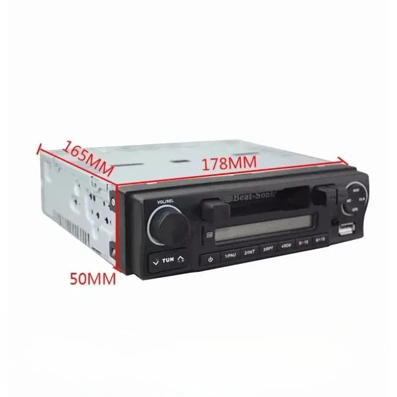 

【Best-selling】Portable Retro USB SD Radio Car Player With Stereo And Cassette Capabilities