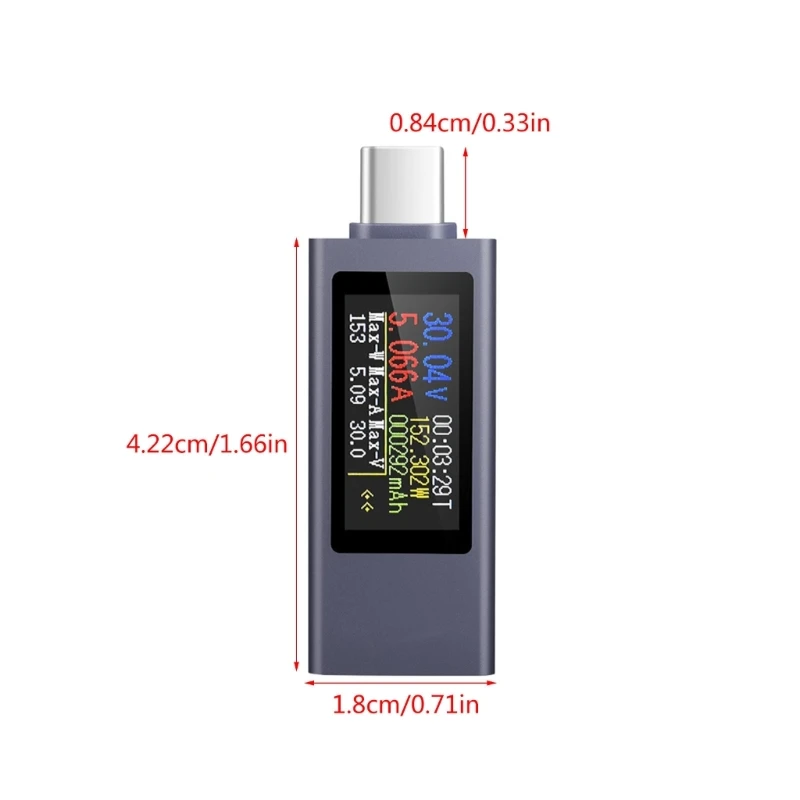 Upgraded Charging Checker Easy Monitorings Convenient Phone Charging Tester Portable Charging Meter for All Phone User