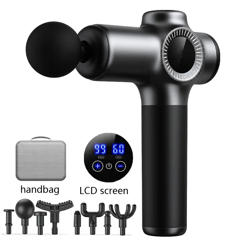 

99 Level Massage Gun Fascia Deep Muscle Relax Body Neck Massager Electric Fitness Equipment Noise Reduction Male Female Gym pin