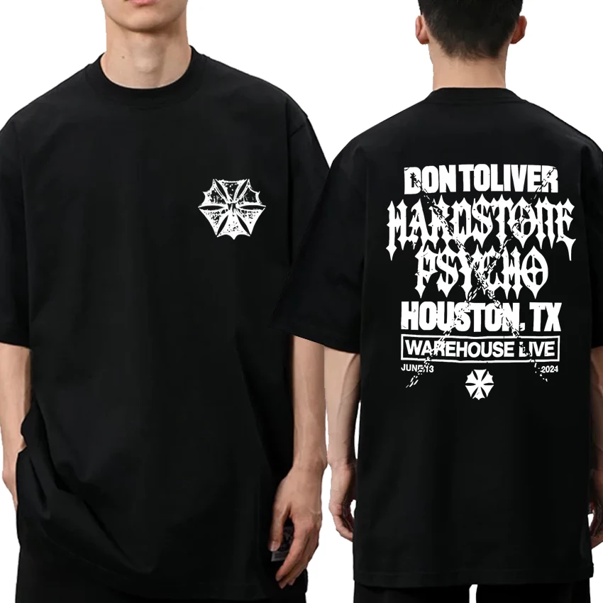 

Don Toliver Hardstone Psycho 2025 New Album Graphic T Shirt Men Women Oversized vintage short sleeve T-shirts Unisex Cotton Tops