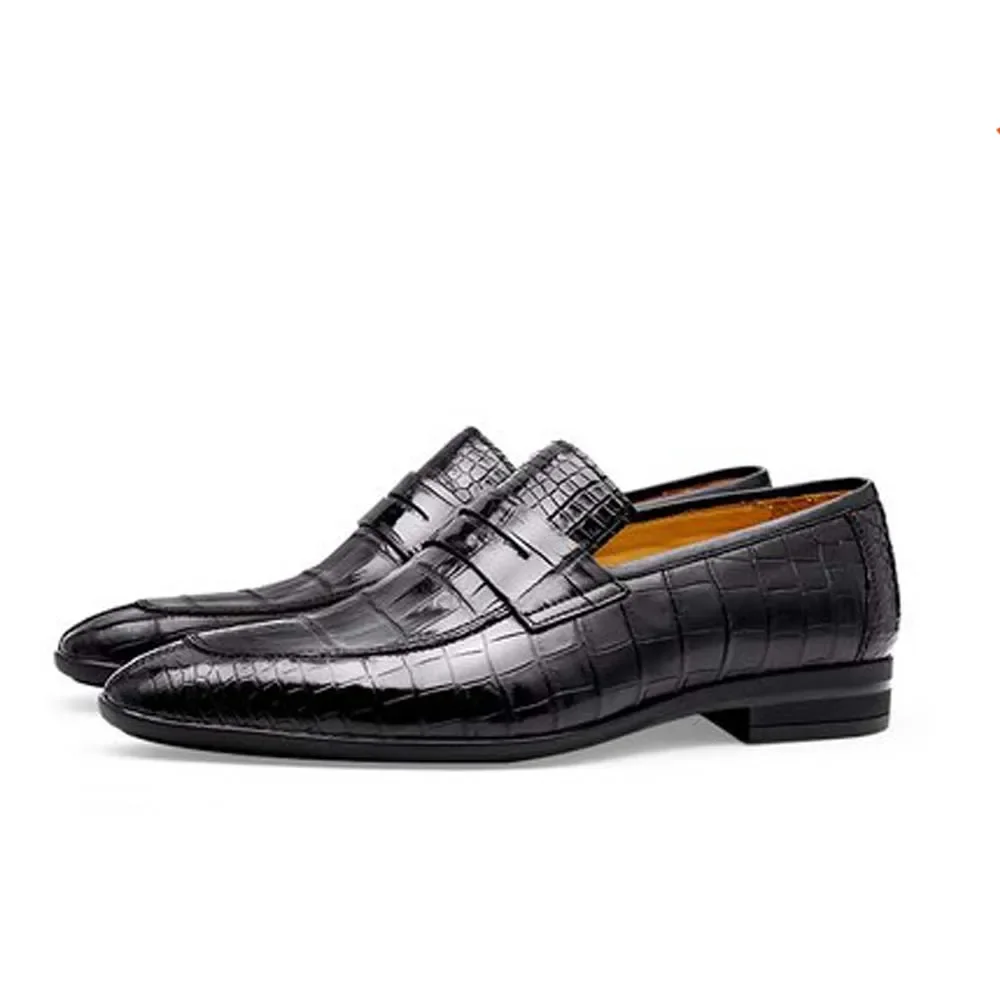 

Piliyuan Tcrocodile деловые мужские модельные туфли мужская обувь мужская износостойкая мужская официальная обувь с острым носком в британском стиле