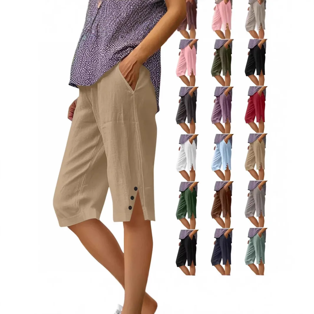 

2025 European and American New Women's Clothing Casual Loose Casual Pants Shorts