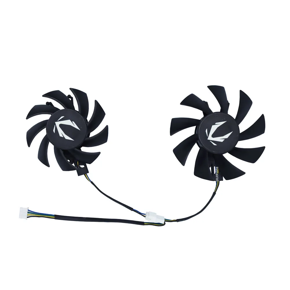 

Вентилятор видеокарты, графический процессор, видеокулер VGA для ZOTAC GTX 1660 SUPER 1660S GTX1660Ti 1660Ti, двойной вентилятор, 6 ГБ, 2 шт./компл., GA82S2H GA72S2U