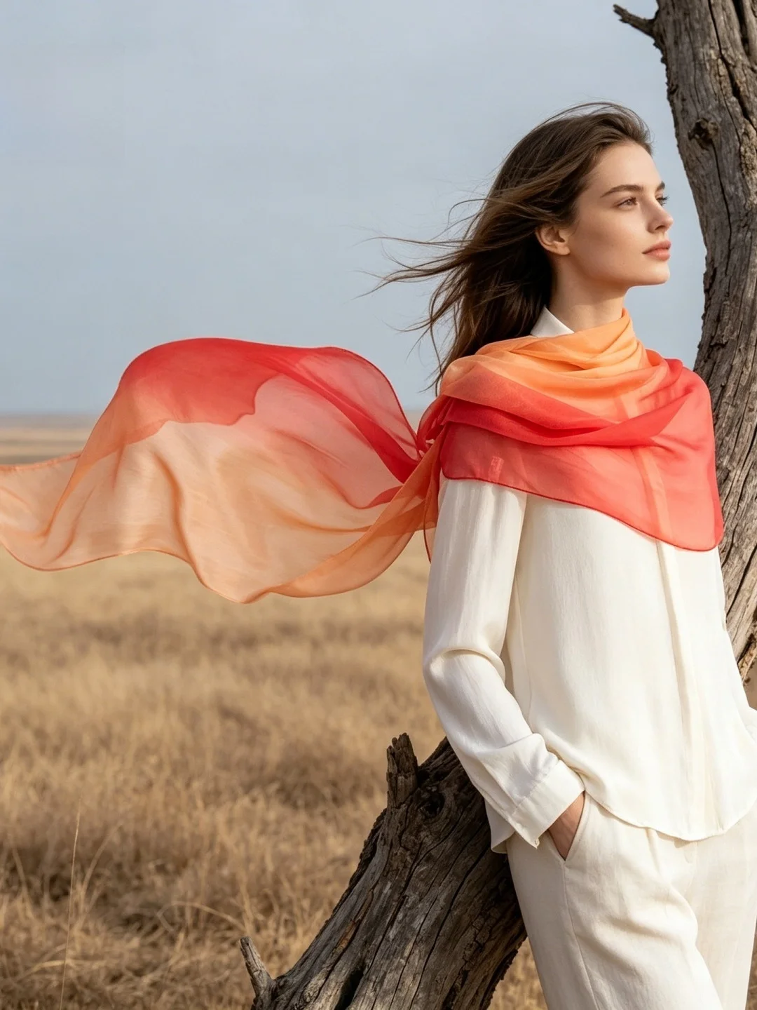 100-silk-gradient-color-scarf-long-thin-dance-ceremony-versatile-lightweight-shawl-luxury-feel-spring-summer-fashion-accessory